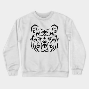 Tribal bear face Crewneck Sweatshirt